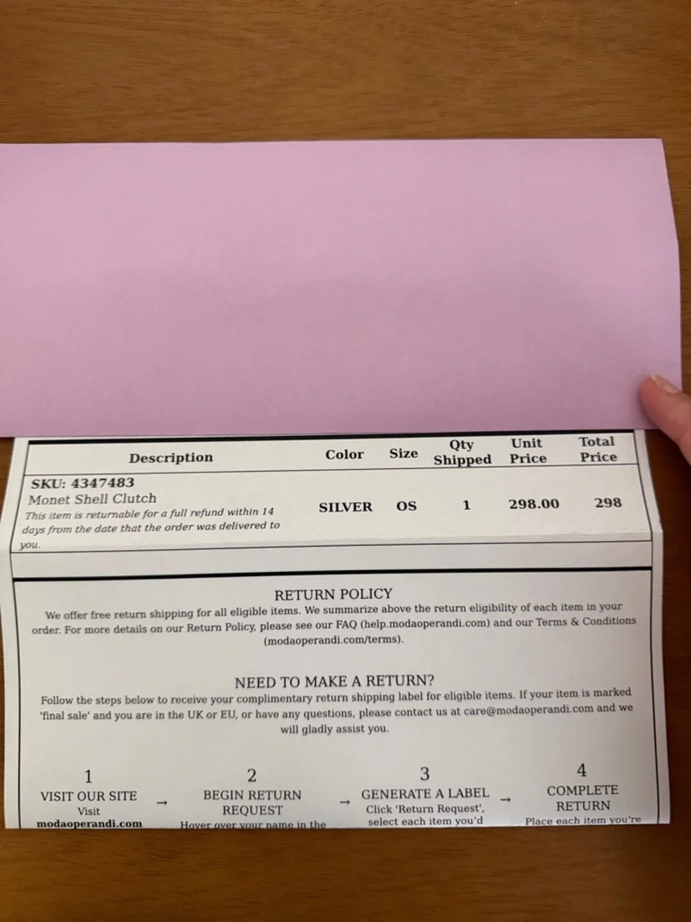 Silver Shell Clutch - Picture 7 of 7